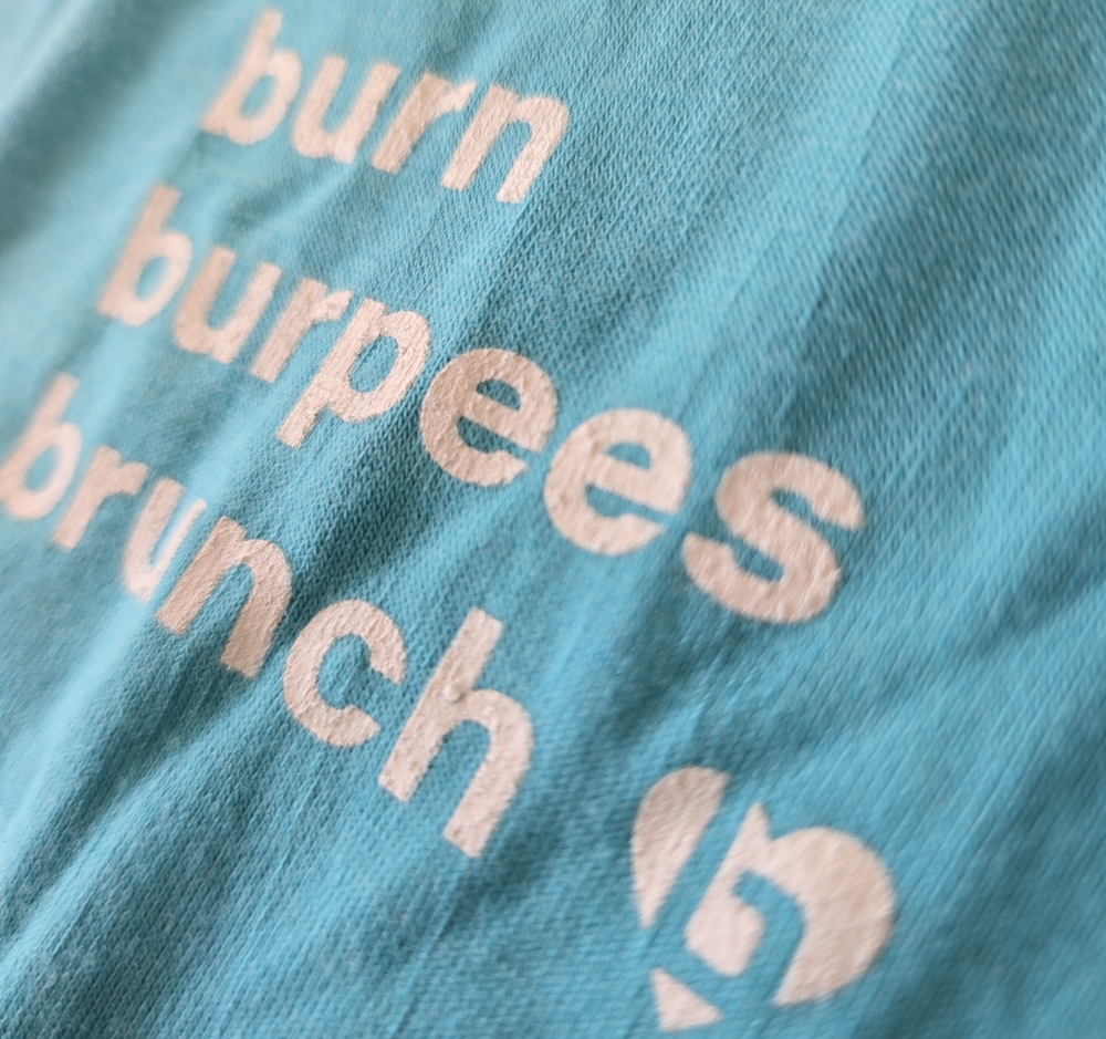 Burn Bootf Camp Blue Graphic Tank Top